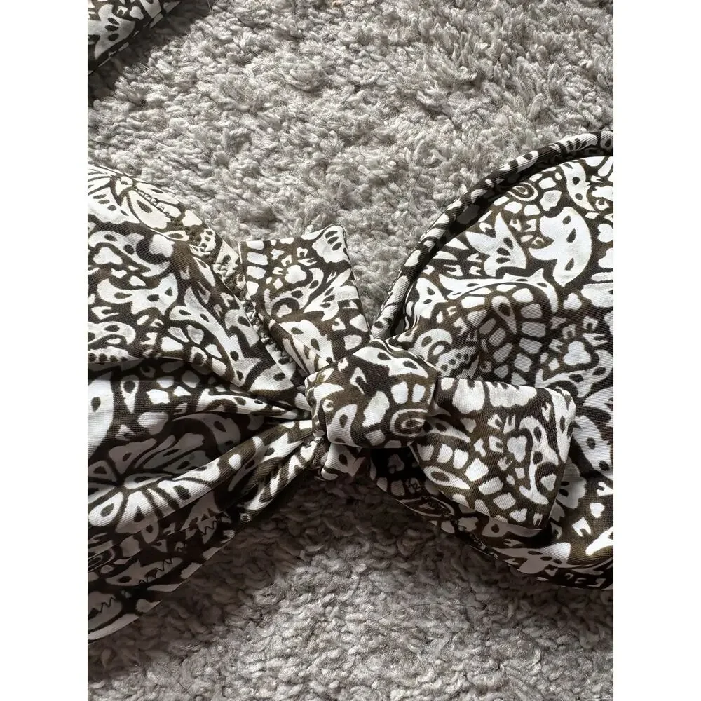 American Eagle Outfitters Women's Floral Bikini Medium Top Large Bottom Y2K